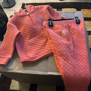 Carnharrt quilted coral infant set 18 months